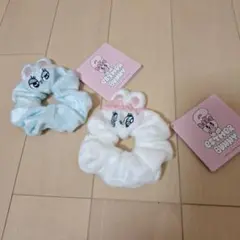 エスターバニー　シュシュ　ホワイト　ブルー　2種セット