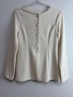 H&M ノーカラージャケット オフホワイトのサムネイル
