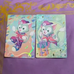 香港ディズニー 20周年ダッフィー&フレンズ トレカ ジェラトーニ　ホログラム