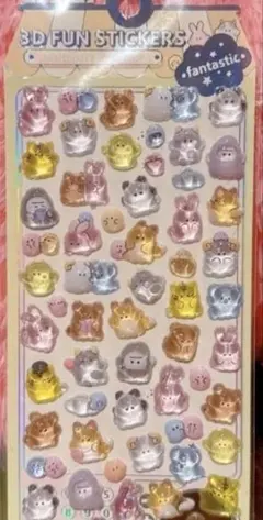 3D 立体シール　ぷっくり　1点