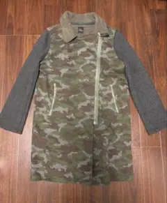 迷彩柄ウール混合ジャケット