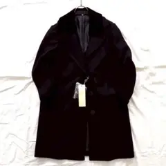 【タグ付き 未使用】B three ダークパープル チェスターコート