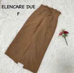 エレンカーレデュエ【F】ウエストレースアップスカート　スエード風　ナイロン