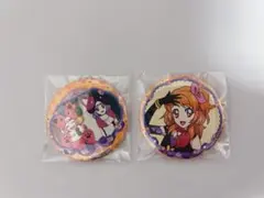 アイカツ　イオン限定　チョコインサブレ　　缶バッジ　大空あかり 氷上スミレ