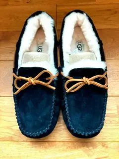 未使用級】UGG アグムートンスリッポン モカシン ダコタ ブラック24