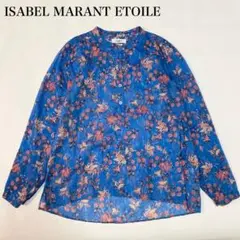Isabel Marant Etoile 花柄　ブラウス ISABEL MARANT ETOILE 花柄フリルシフォンブラウス - メルカリ