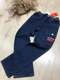 ★値下げ　mikihouse　デニムパンツ　120cm タグ付き新品