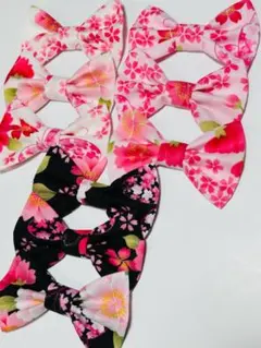 トリミングチョーカー　犬用　和柄　お花①