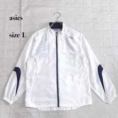 asics アシックス ウィンドブレーカー ジャケット L ホワイト メッシュのサムネイル