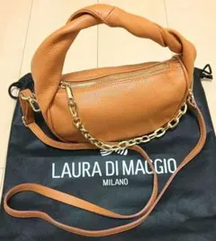 【未使用】LAURA DI MAGGIO ブラウン 3Way 本革 バッグのサムネイル