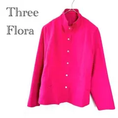 ジャケット L ピンク ゆったり スタンドカラー ステッチ 羽織り 差し色 春