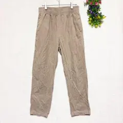 GU ジーユー【L】コーデュロイパンツ ウエストゴム紐 チノパン楽ちん 部屋着