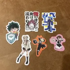 ヒーローアカデミアステッカー6枚セット