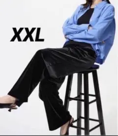 UNIQLO ソフトベロアイージーパンツ(丈標準) XXL