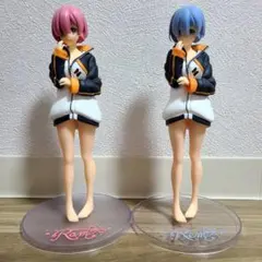 【リゼロ】ラム風リペイントフィギュア&レムフィギュア　2体セット
