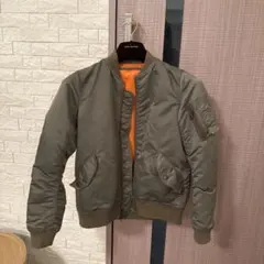 【美品】ユナイテッドアローズ ma1 ジャケット サイズ36 カーキ　オレンジ