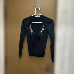 Blumarine 黒の刺繍付きカーディガンのサムネイル