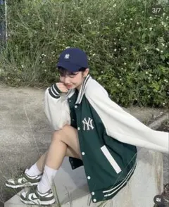 MLB KOREA】ニューヨーク・ヤンキース ボアジャケット グレー - メルカリ