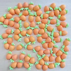 ハンドメイド にんじん デコパーツ まとめ売り 在庫処分 80個