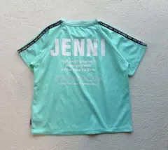 【JENNI】ジェニィ 肩ロゴテープ 半袖Tシャツ エメラルドグリーンのサムネイル