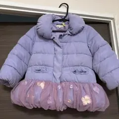 パンパンチュチュ　パープルフリル付き中綿コート