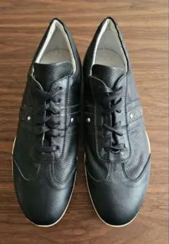 新品❣️ストロバー ベルクロスニーカー レザー コンフォート 黒 23.0