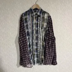 Rebuild by Needles 再構築 フランネルシャツ チェック - メルカリ