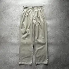 90s ラルフローレン ベージュ リネン チノパン 2タック入り w32 - メルカリ