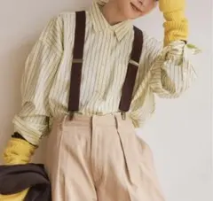 25SS完売品✨a&m マルチストライプシャツ　36