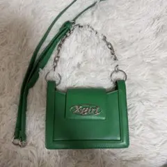 X-girl グリーン ハンドバッグ