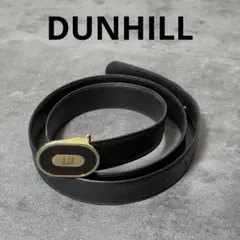 dunhill ベルト ブラック ゴールドバックル メンズ