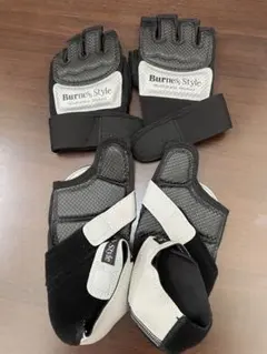 LAVA Burnes Style グローブM シューズM 黒 BurnesStyle LAVA ボクシング グローブ シューズ セット Mサイズ