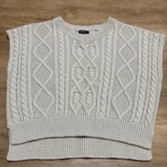 アオスタ AOSTA ニットベスト L