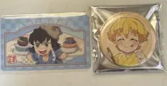鬼滅の刃 きめつ食堂 缶バッジ 特典カード 嘴平伊之助 我妻善逸