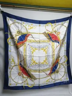 未使用品　Italy製　CELINE セリーヌ シルク 絹 大判 スカーフ