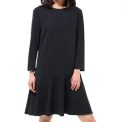 23区 40 黒 フレアワンピ オケージョン 卒入学式