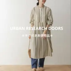美品 アーバンリサーチドアーズ リネン ぽわん袖 ブラウス ミント 