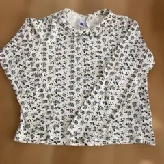 petit main 花柄 長袖カットソー 100cm