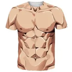 ムキムキのアニメマッチョTシャツのサムネイル