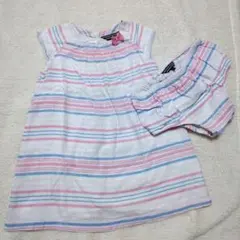 TOMMY HILFIGER ボーダーワンピース 80