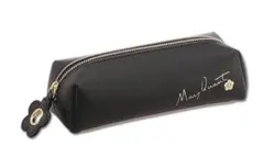 タイムセール　新品　MARY QUANT ブラック スクエアペンケース