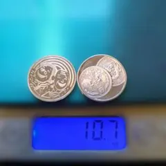 造幣局貨幣セット取り出し記念純銀メダル 2枚セット 縁起物