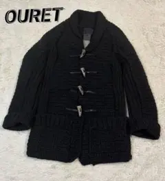 タグ付き新品　OURET オーレット　アルパカ混　ショールダッフルコート　2