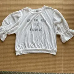 シフォン袖Tシャツ
