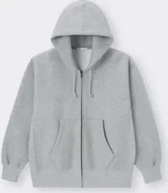 【GU】ヘビーウェイトスウェットフルジップパーカ 男女兼用