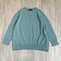 UNTITLED アンタイトル　クルーネック　ウールカシミヤ　シルク混長袖ニット
