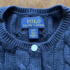 Polo Ralph Lauren ネイビー カーディガン 3/3T