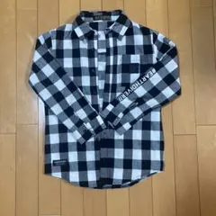 チェック柄長袖シャツ 130