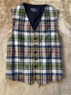 Polo by Ralph Lauren チェック柄ベスト M