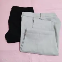 黒とグレーのスラックス2点セット